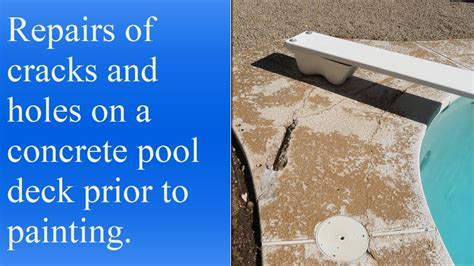 how to fix cracks in concrete pool deck